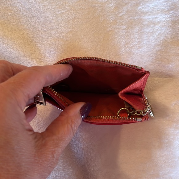 Coach coin pouch coral color - Picture 5 of 6